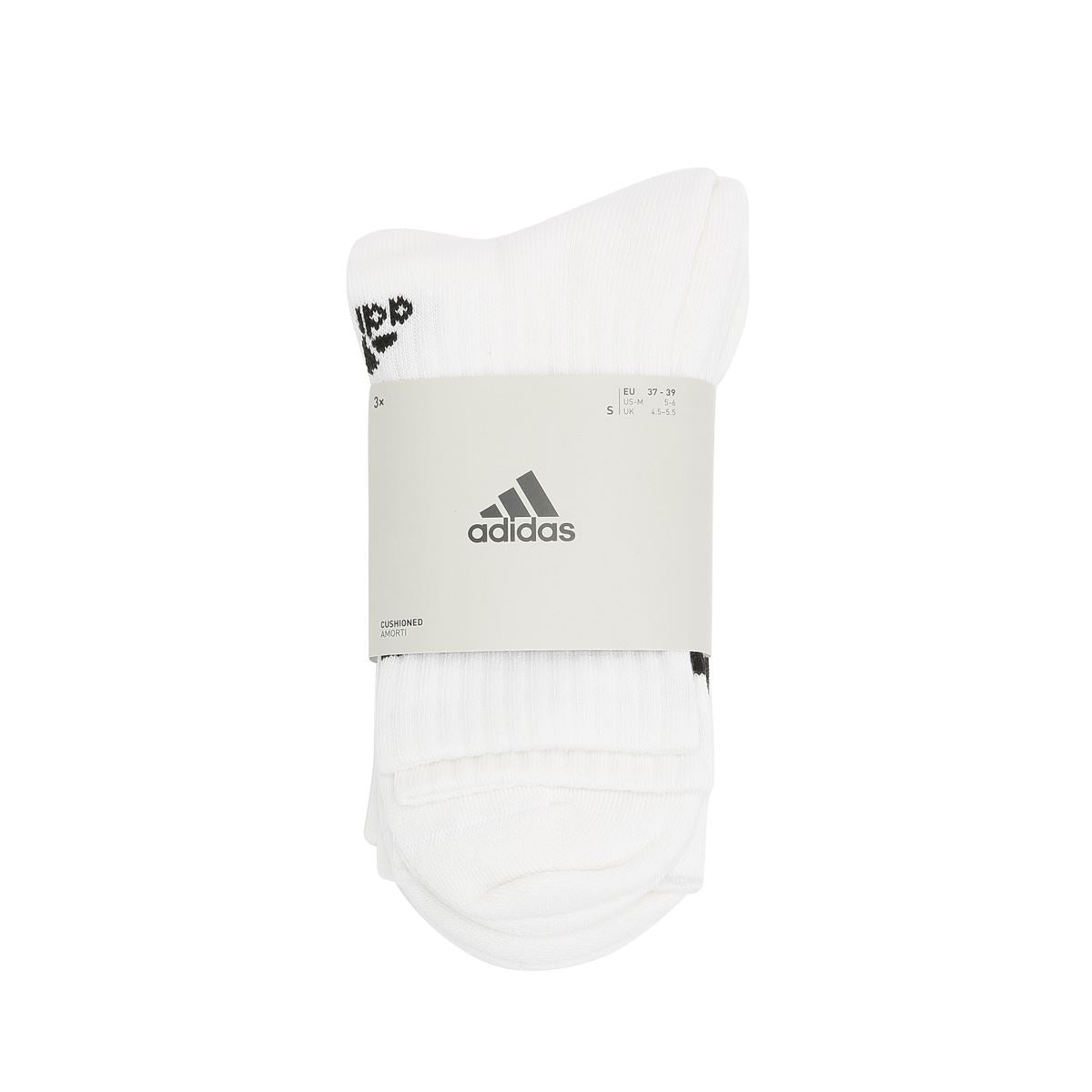 Adidas 3S C SPW CREW 3 Pack Calzini In Cotone Bianco