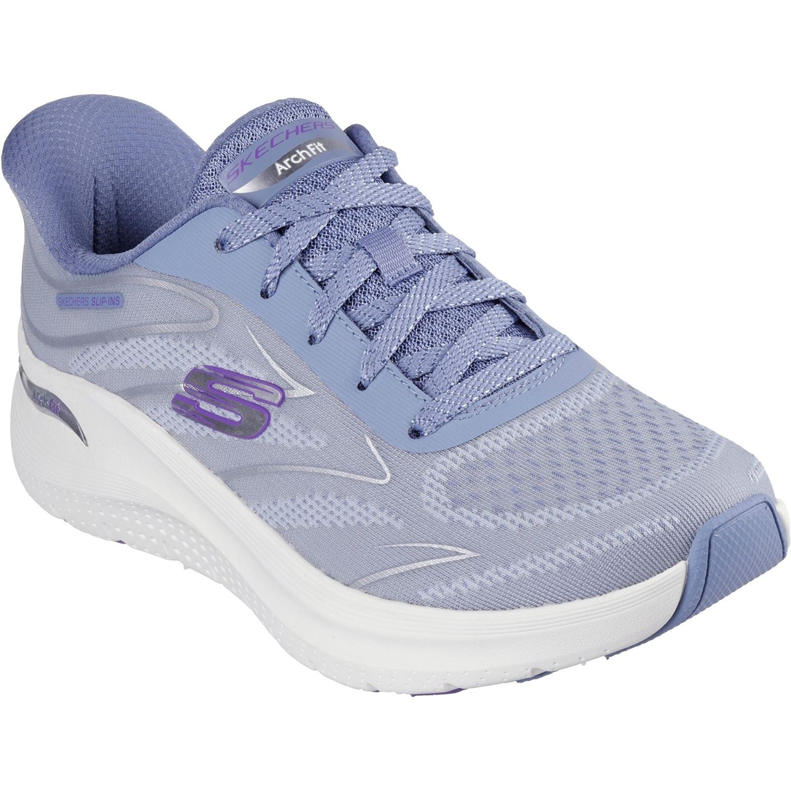 Skechers Arch Fit 2.0 Scarpe Da Ginnastica Blu/Viola Da Donna In Tessuto