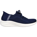 Skechers Ultra Flex 3.0 Brilliant Path Sneakers Da Donna In Tessuto Blu Scuro