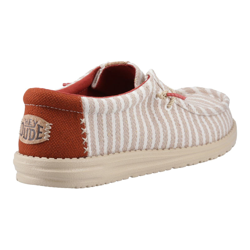 HEYDUDE Wally Resort Scarpe Mocassino Rosse Multi/Chili In Misto Poliestere Da Uomo