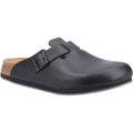 Birkenstock Boston Super Grip Pelle Uomo Nero