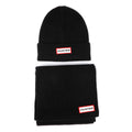 Hunter Jura Beanie Hat/Scarf Boxset Nero Acrilico