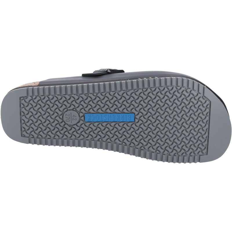 Birkenstock Boston Super Grip Pelle Uomo Nero