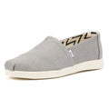 TOMS Alpargata Plus Heritage Scarpe In Tela Grigia Da Donna Con Zeppa.