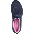 Skechers Summits New Nature Sneakers Da Donna In Tessuto Blu Marino/Rosa