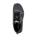Skechers Track Knockhill Scarpe Da Ginnastica Uomo In Pelle Grigio Antracite/Nero