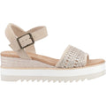 TOMS Diana Sandali Da Donna In Pelle Color Champagne