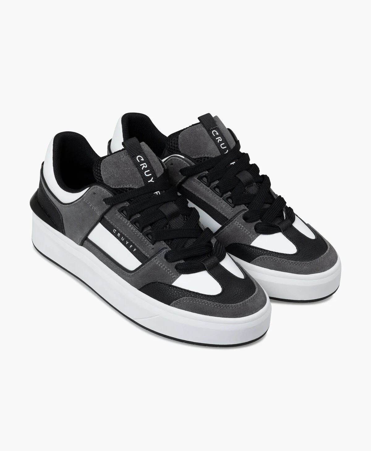 Cruyff Kickturn Sneakers Grigie In Pelle Da Uomo