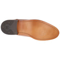 Base London Script Washed Scarpe In Pelle Color Cuoio Da Uomo Stile Oxford