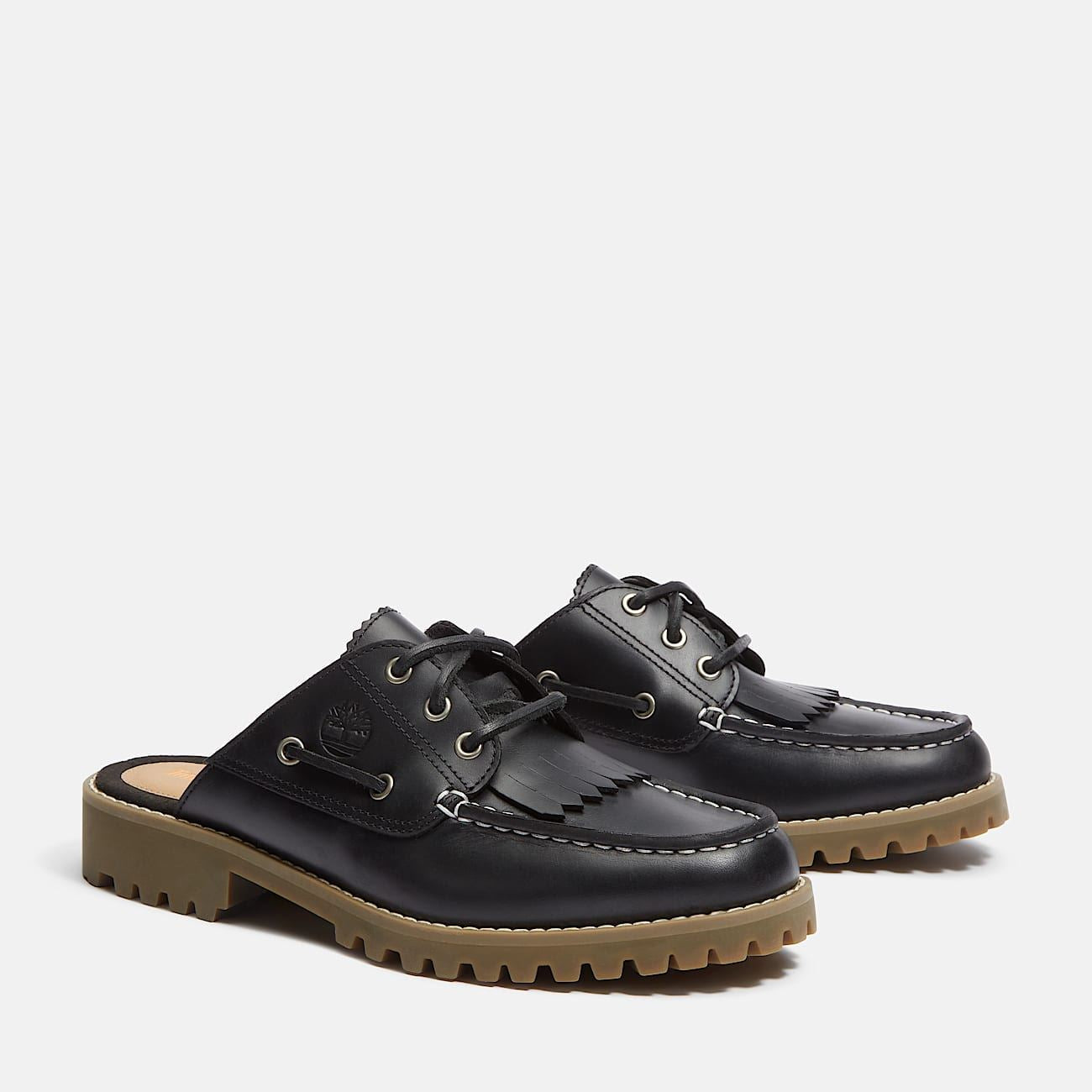 Timberland Noreen Ciabatte In Pelle Nera Da Donna