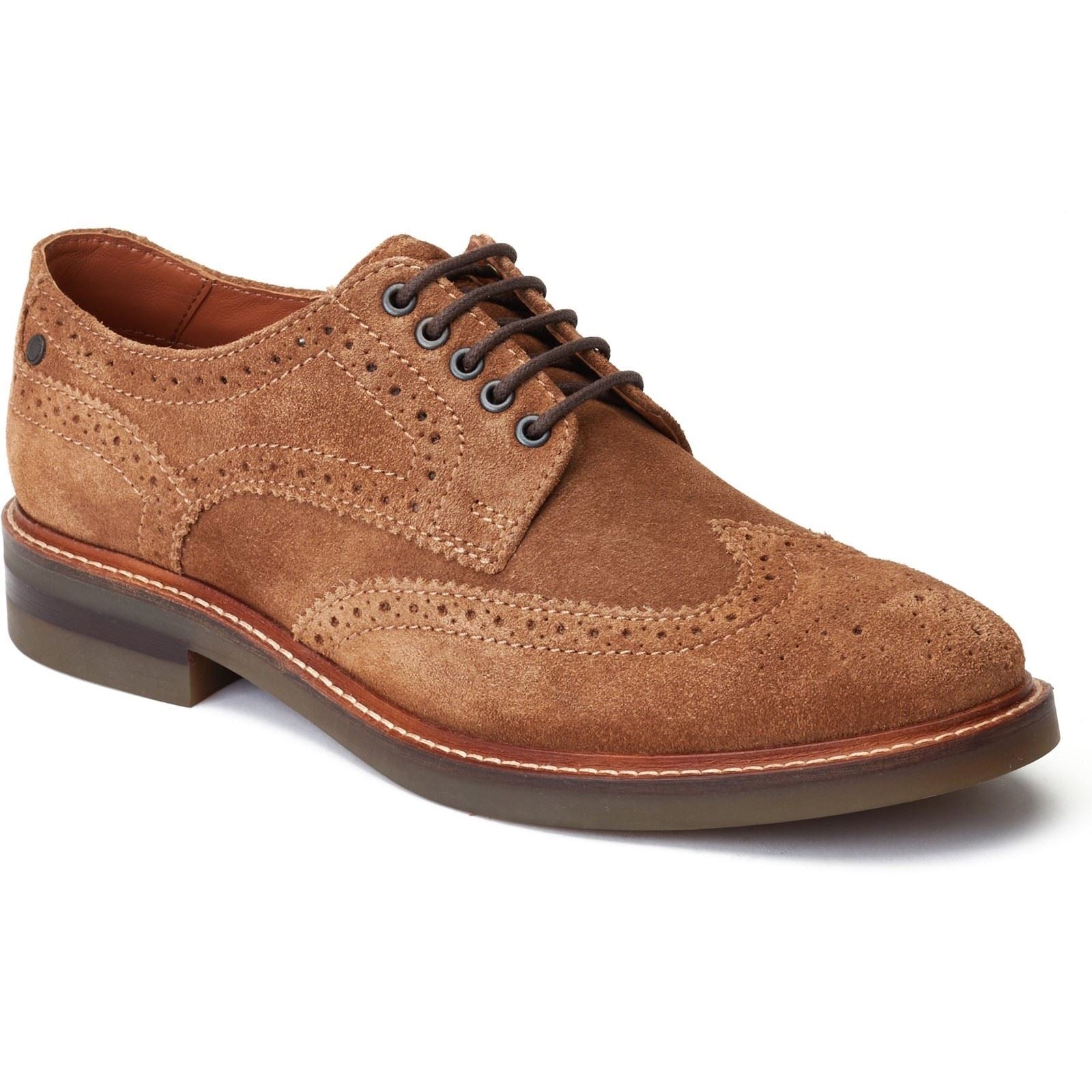 Base London Hatfield Scarpe Stringate In Pelle Color Zenzero Da Uomo