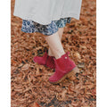 Hush Puppies Maddy Stivali In Camoscio Bordò Da Donna