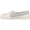 Sperry Authentic Original 2-Eye Seacycled Scarpe In Cotone Color Crema Da Uomo Con Lacci.