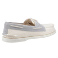 Sperry Authentic Original 2-Eye Seacycled Scarpe In Cotone Color Crema Da Uomo Con Lacci.