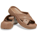 Crocs Classic Cross Strap Sandali In Termoplastica Color Cioccolato Al Latte Da Donna