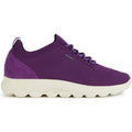 Geox D Spherica A Sneakers Viola In Pelle Da Donna