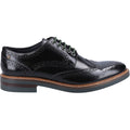 Base London Woburn Scarpe Nere In Stile Brogue In Pelle Da Uomo