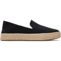 TOMS Carolina Espadrillas Nere Da Donna In 100% Cotone