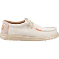 HEYDUDE Wally Coastline Scarpe Da Barca Argento In Tessuto Da Uomo