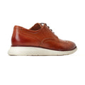 Base London Flight Scarpe Brogue In Pelle Color Tan Bruciato Da Uomo