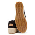 TOMS Canvas Valencia Espadrillas Donna Sandalo Nero