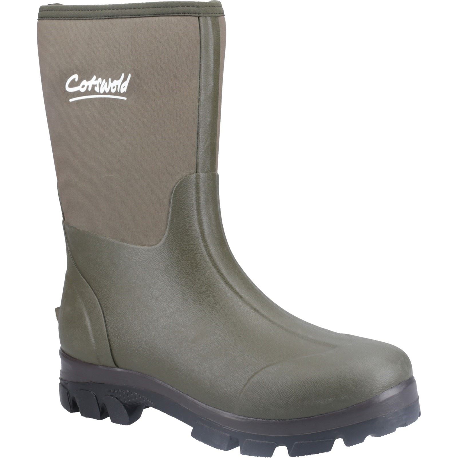 Cotswold Kensington Stivali In Gomma Verde In Pelle