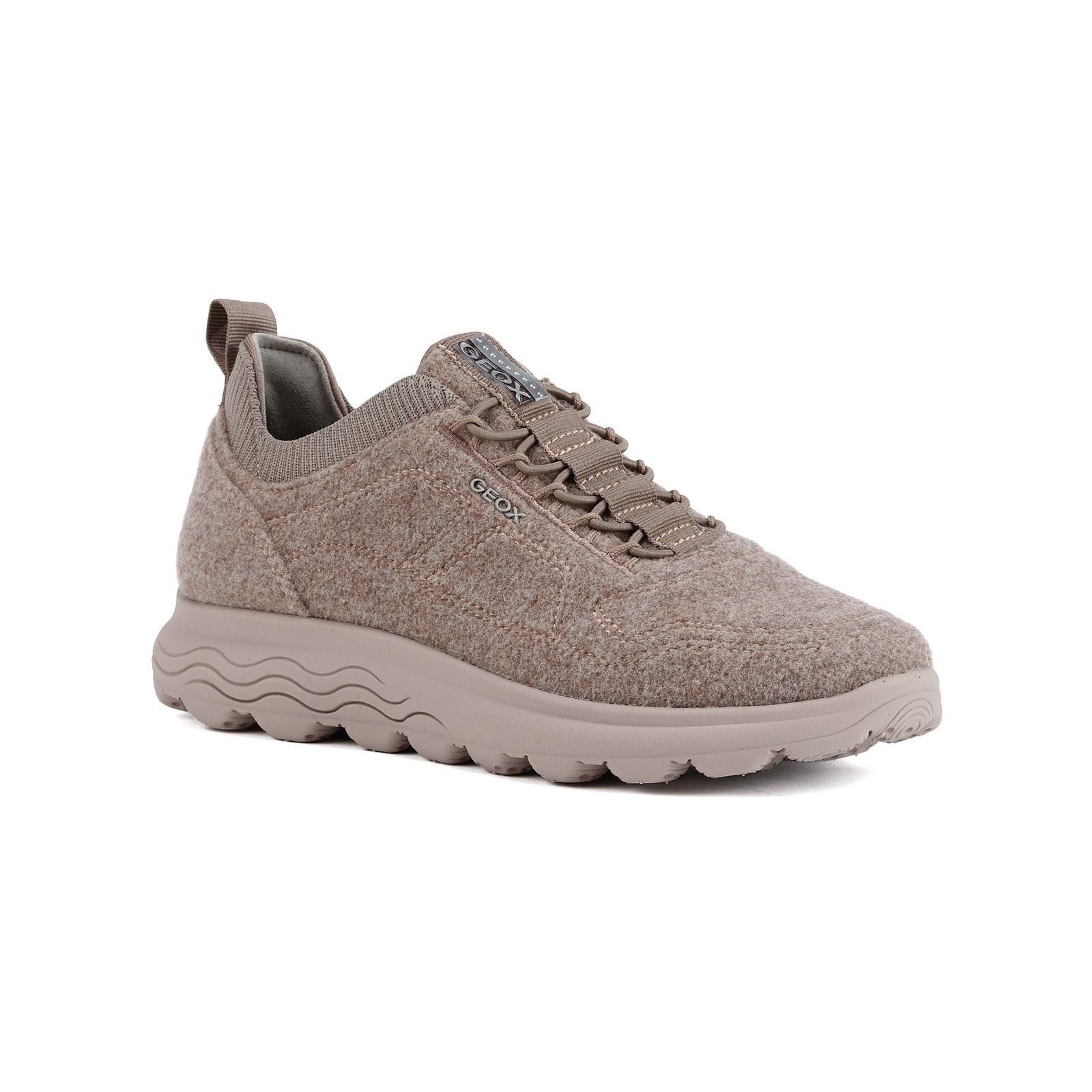 Geox D Spherica A Sneakers Donna In Misto Lana Rosa Scuro