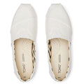 TOMS Alpargata Espadrillas Bianche Da Donna In 100% Cotone