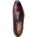 Base London Bruno Scarpe Mocassino Da Uomo In Pelle Color Bordò