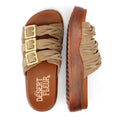 Desert Fleur Gypsum Sandali Beige In Camoscio Da Donna