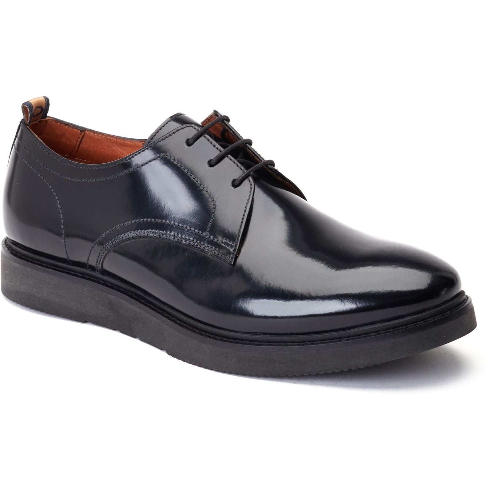 Base London Roly Scarpe Oxford Nere In Pelle Da Uomo