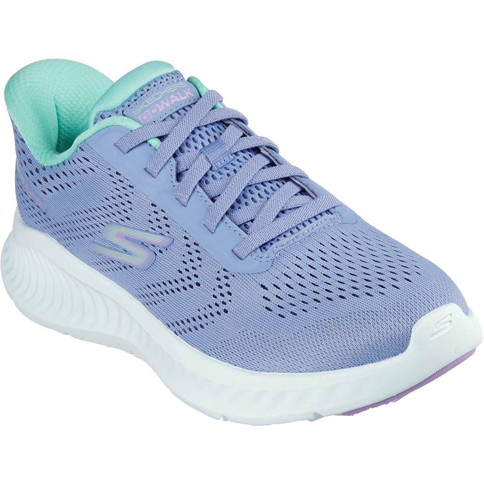 Skechers Go Walk Now Khloe Scarpe Da Ginnastica Da Donna In Tessuto Blu/Verde