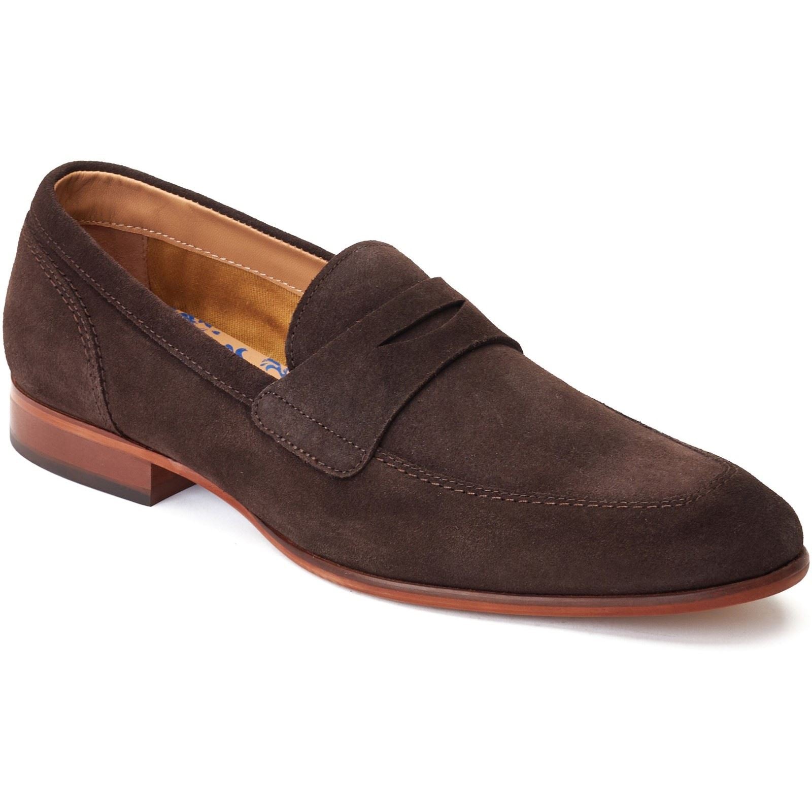 Base London Bruno Scarpe Da Uomo In Pelle Marrone Bruciata