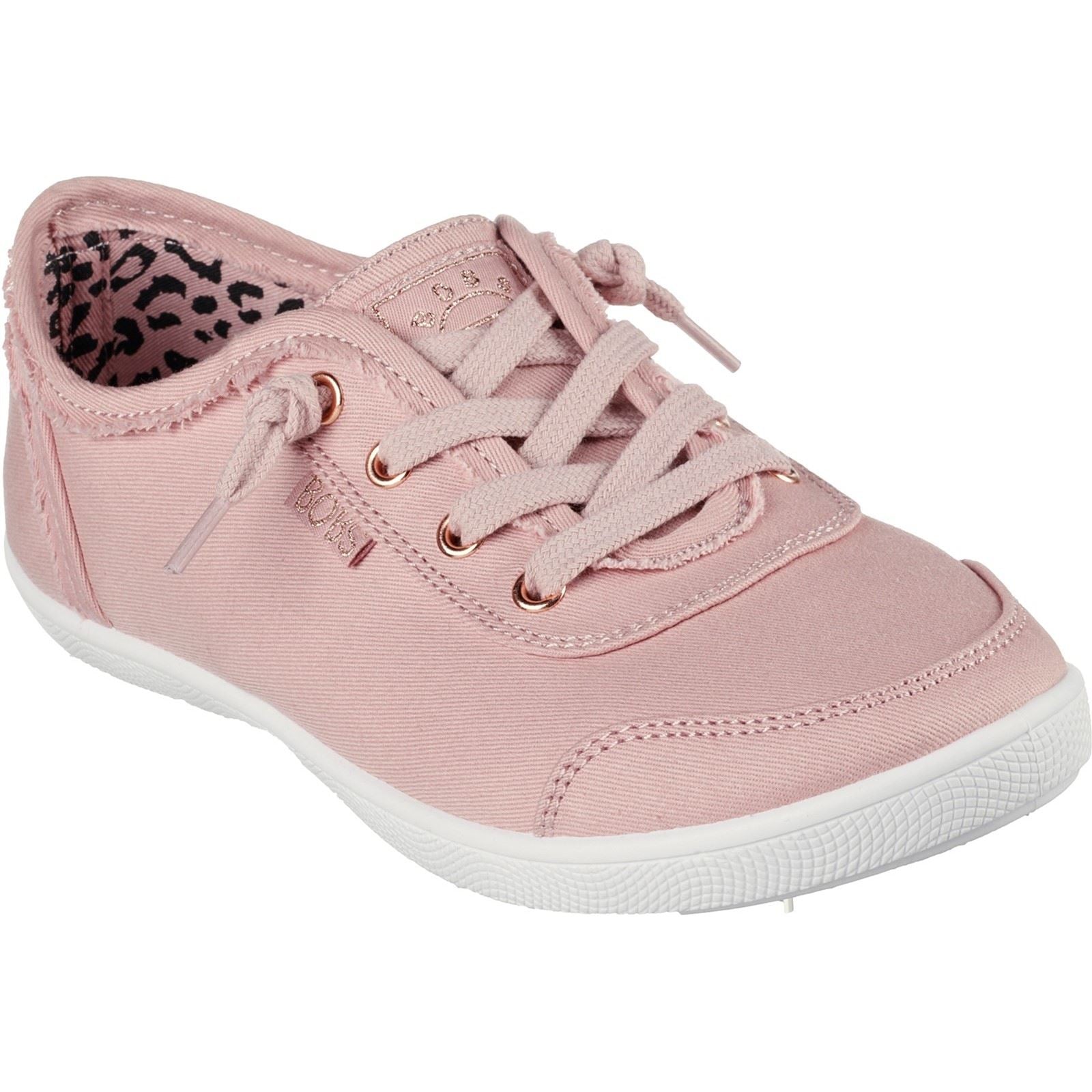 Skechers BOBS B Cute Sneakers Da Donna In Cotone Rosa
