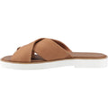 TOMS Mae Crossover Sandali Da Donna In Pelle Marrone