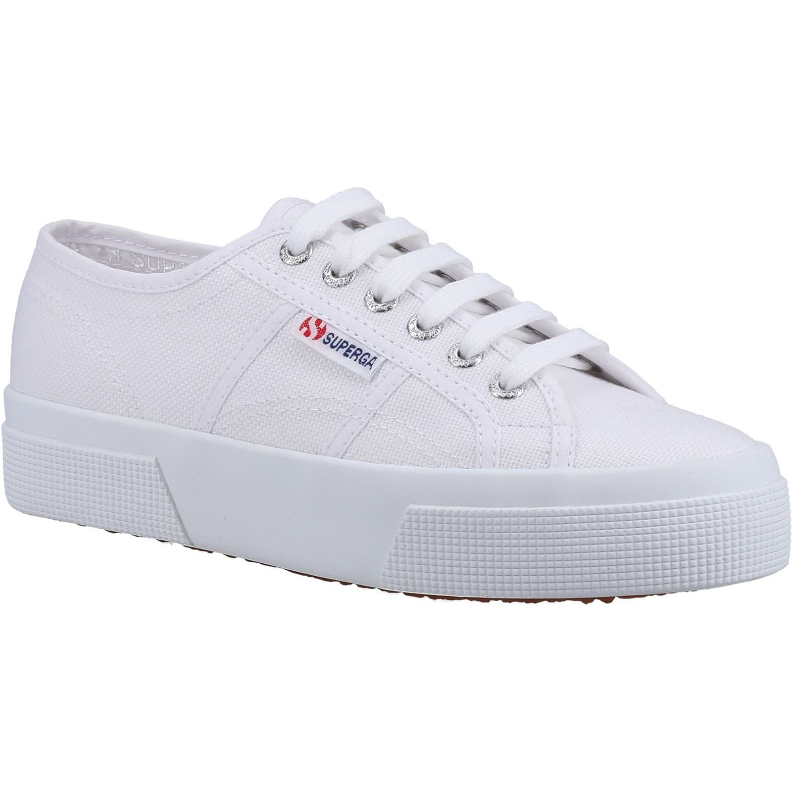 Superga 2740 Platform Sneakers Da Donna In Cotone Bianco