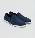 Ben Sherman Amarillo Scarpe Da Uomo Mocassino Blu In Camoscio
