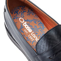 Base London Sid Mocassini Neri In Pelle Da Uomo