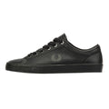 Fred Perry Baseline Scarpe Da Ginnastica Nere Da Uomo In Pelle