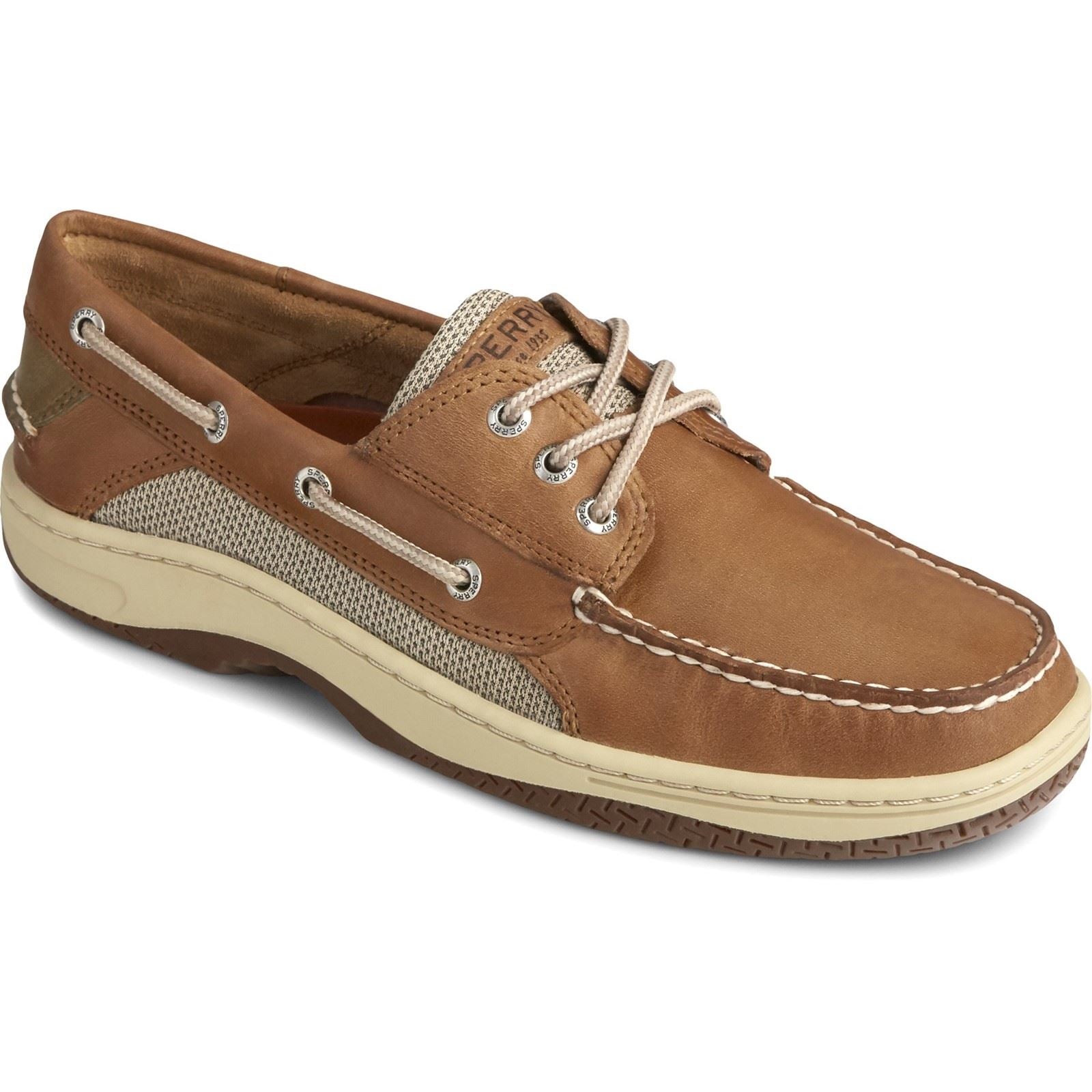 Sperry Billfish 3 Eye Scarpe Da Barca In Pelle Marrone Per Uomo