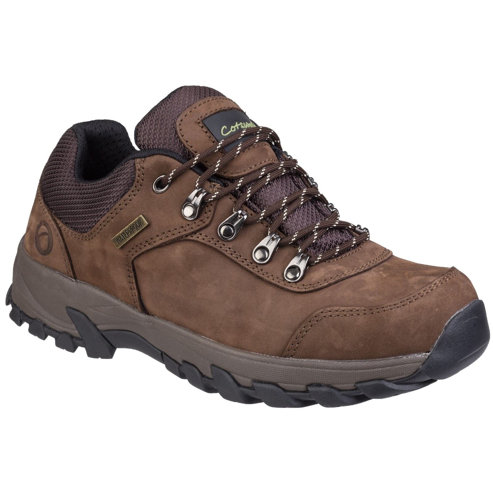 Cotswold Hawling Stivali Da Trekking Marroni In Pelle Da Uomo