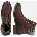 Hush Puppies Effie Stivali Marroni In Ecopelliccia Da Donna