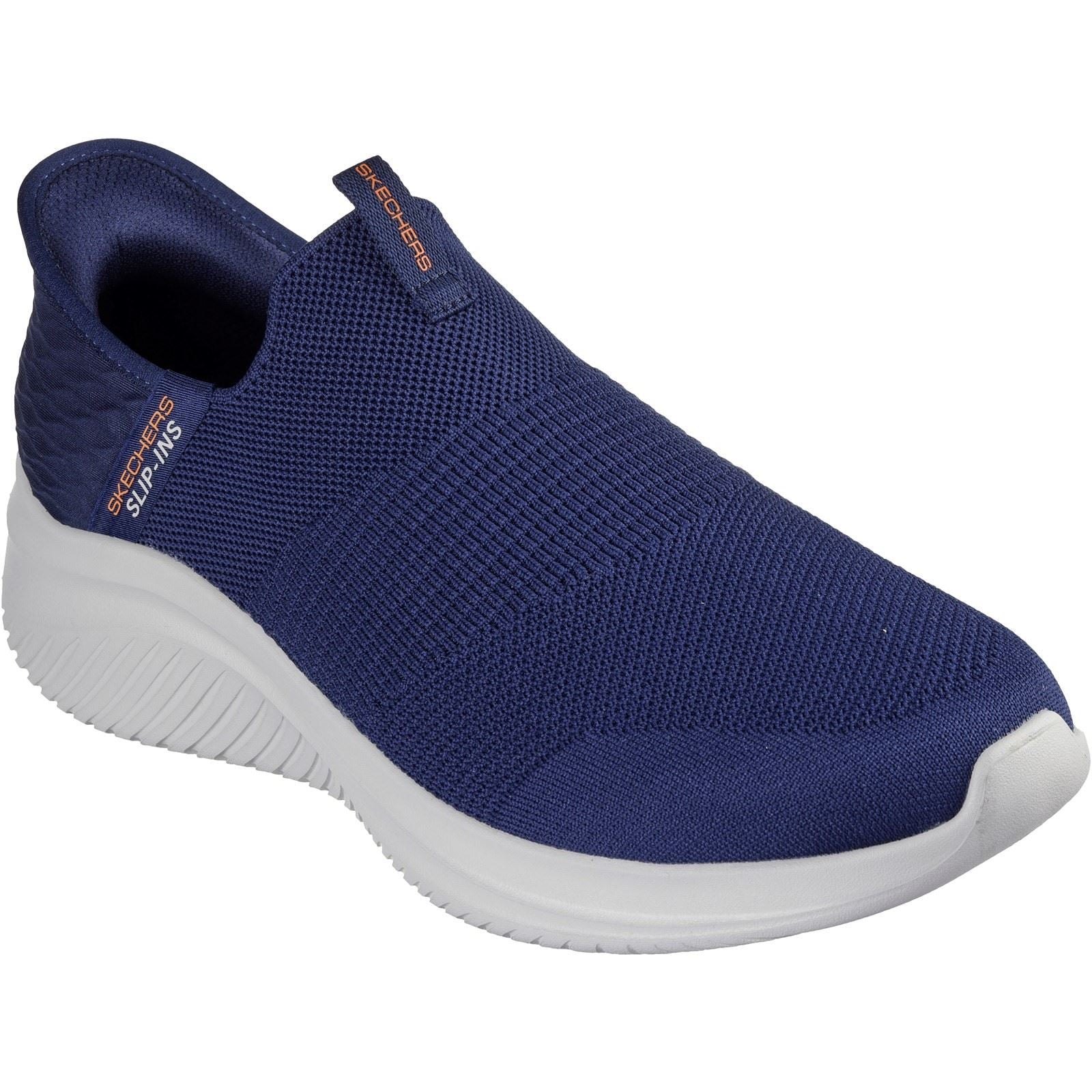 Skechers Ultra Flex 3.0 Smooth Step Sneakers Da Uomo In Tessuto Blu Scuro