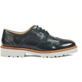 Pod Kortney Scarpe Brogue In Vernice Blu Scuro Da Donna In Pelle