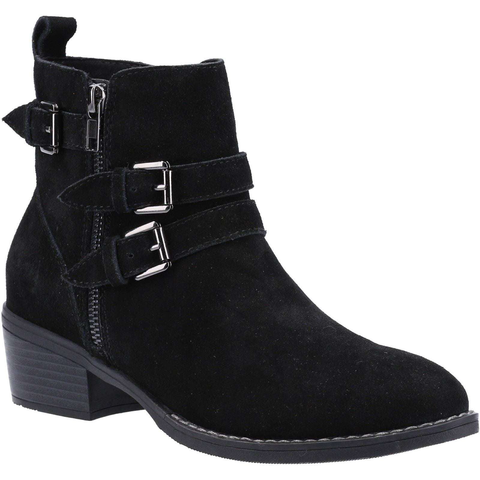 Hush Puppies Jenna Stivali Da Donna In Pelle Nera