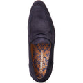Base London Bruno Scarpe Da Uomo Mocassini In Pelle Blu Scuro
