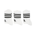 Adidas 3S C SPW CREW 3 Pack Calzini In Cotone Bianco