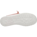 HEYDUDE Wendy Canvas Mocassini Rosa Da Donna Al 100% In Cotone