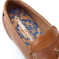 Base London Bonito Scarpe Da Uomo In Pelle Color Cuoio Bruciato
