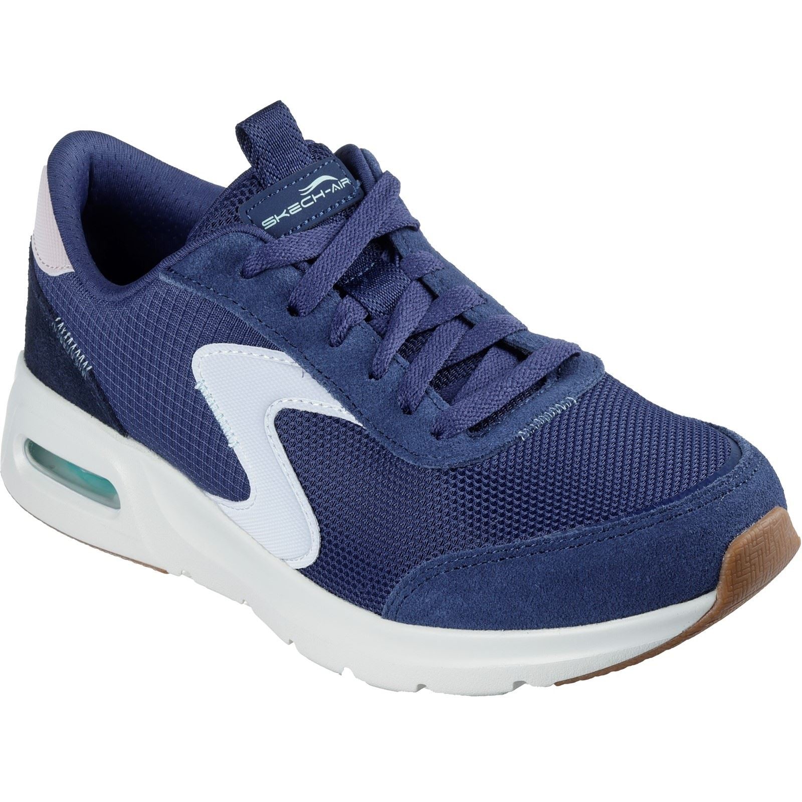 Skechers Skech-Air Court Air Wave Sneakers Da Donna In Pelle Navy/Multi